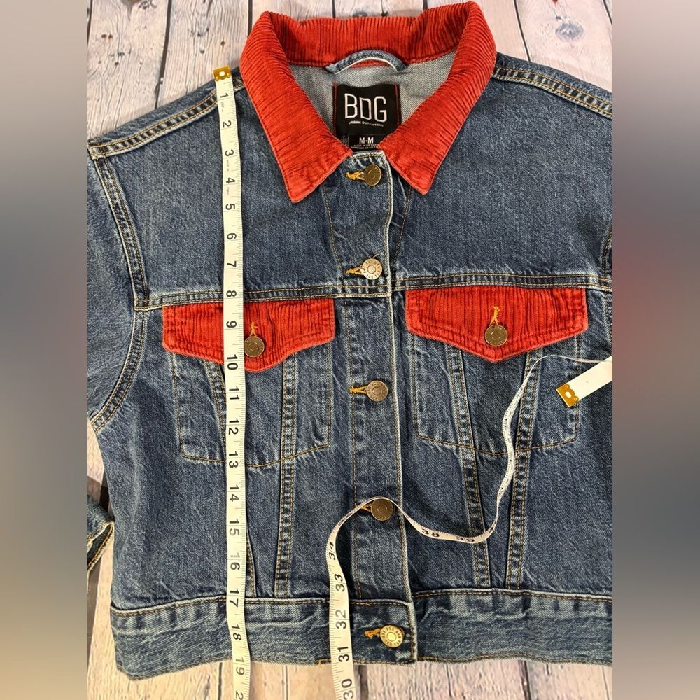 BDG Urban Outfitters Timber Creek Southwestern Coastal Cowgirl Denim Jacket M - Picture 10 of 10